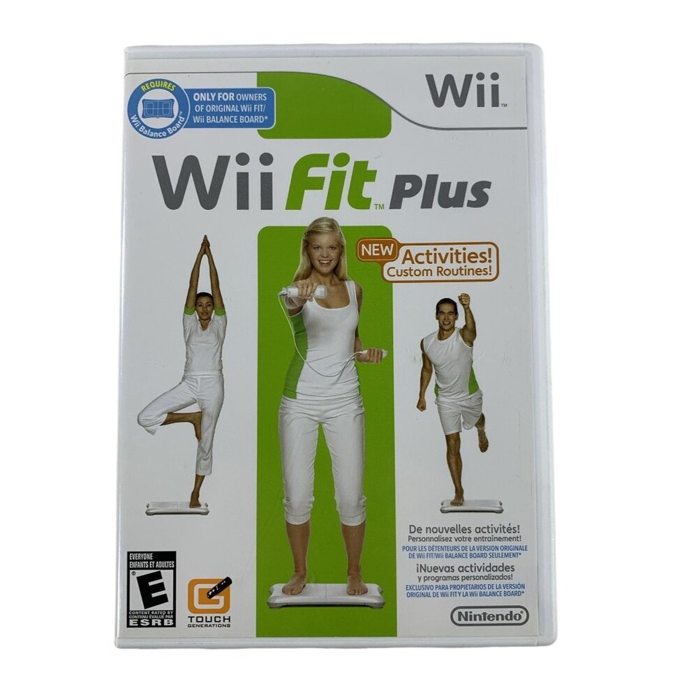 Nintendo Wii Fit Plus Game Fitness Exercise Works With Balance Board Manual